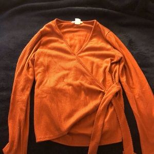 Wrap long sleeve